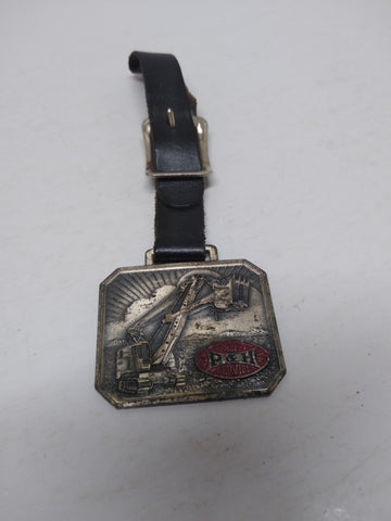 Vintage P&H QUALITY SERVICE Harnischfeger Co. Milwaukee Wis. Watch Fob Leather