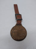 Vintage LIMA "Move The Earth With Lima" Advertising Watch Fob Leather