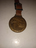 Vintage LIMA "Move The Earth With Lima" Advertising Watch Fob Leather