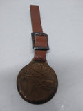 Vintage LIMA "Move The Earth With Lima" Advertising Watch Fob Leather