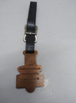 Vintage PAYLOADER Design Award Frank G Hough Co. Advertising Watch Fob Leather