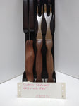 Vintage CUTCO Serving Fork Set 15" Bakelite Wall Mount 2 Forks 1 Cake Knife