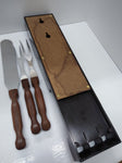 Vintage CUTCO Serving Fork Set 15" Bakelite Wall Mount 2 Forks 1 Cake Knife