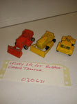 Vintage 3Pc Lesney Matchbox Bulldozer Jumbo Crane Tractor Lot Caterpillar Drott