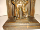 Vintage Bronze Artful Dodger Bookend Jennings Bros Charles Dickens Oliver Twist