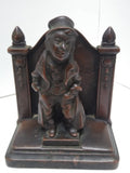 Vintage Bronze Artful Dodger Bookend Jennings Bros Charles Dickens Oliver Twist