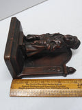 Vintage Bronze Artful Dodger Bookend Jennings Bros Charles Dickens Oliver Twist
