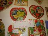 Vintage 15pc Art Deco Valentines Day Greeting Card Lot#3 1900s Repurpose Die Cut