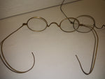 Antique Civil War Era Eyeglasses Lot Wire Oval Rim Bifocal Gold plated 1800's