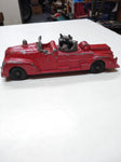 Vintage Hubley Kiddie Toy Fire Engine Truck #463 Die Cast Metal Original Paint