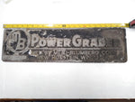 Vint Meili Blumberg MB Power Grader Machine Farm Heavy Equipmen Plaque Sign 23x6