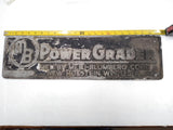 Vint Meili Blumberg MB Power Grader Machine Farm Heavy Equipmen Plaque Sign 23x6