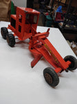 Vintage Marx Toy Power Grader Orange Working Plow Steering Good Graphics Lumar