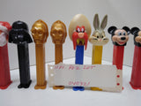 Vintage 11 Pc PEZ Lot  Halloween Yosemite Sam Bugs Bunny Darth Vader C3PO Santa