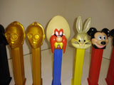 Vintage 11 Pc PEZ Lot  Halloween Yosemite Sam Bugs Bunny Darth Vader C3PO Santa