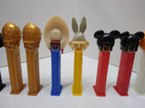 Vintage 11 Pc PEZ Lot  Halloween Yosemite Sam Bugs Bunny Darth Vader C3PO Santa