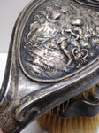 Antique Stunning Watteau Sterling 925 Vanity Brush Set Colonial Romance Repousse