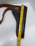 Vintage Leather Gun Holster and Ammo Belt 25" Man Cave Display Collectable