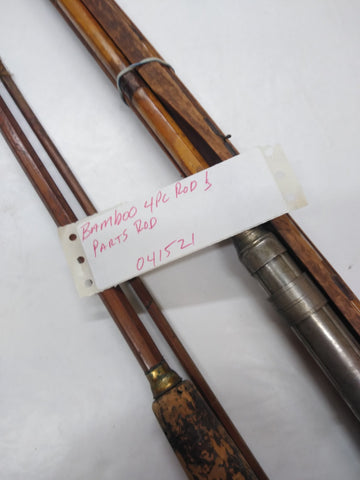 Vintage WW2 4pc Bamboo Fishing Rod Pole w/Holder Extra Tip Extra 2pc P – cyclewarehouse.online Vintage WW2 4pc Bamboo Fishing Rod Pole w/Holder Extra Tip Extra 2pc P – cyclewarehouse.online