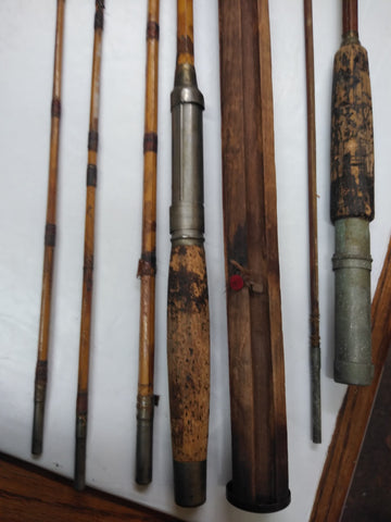 Vintage WW2 4pc Bamboo Fishing Rod Pole w/Holder Extra Tip Extra 2pc P – cyclewarehouse.online Vintage WW2 4pc Bamboo Fishing Rod Pole w/Holder Extra Tip Extra 2pc P – cyclewarehouse.online
