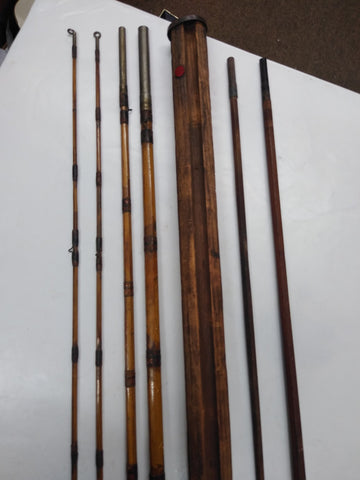 Vintage WW2 4pc Bamboo Fishing Rod Pole w/Holder Extra Tip Extra 2pc P – cyclewarehouse.online Vintage WW2 4pc Bamboo Fishing Rod Pole w/Holder Extra Tip Extra 2pc P – cyclewarehouse.online