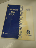 Vintage New Holland 14LA 15LA Operators Manual Loader Tractor #1