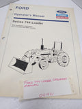 Vintage Ford 744 Loader Operators Manual Good Condition