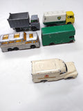 Vintage 5 Pc Lot MATCHBOX LESNEY Die Cast Toy Lot Greyhound Pickford Van Tanker
