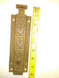 Antique Eastlake Surface Mount Spring Load Pocket Door Dead Bolt Lock Victorian