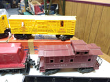 Vintage Lionel 627 Switcher 6473 Horse Transport 6656 Cattle Car 6017 Caboose++