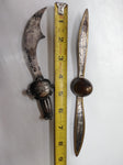 Vtg Lot Letter Opener Lot St Mary College Scimitar B & B Propeller Airplane Prop