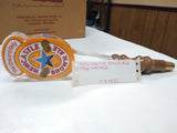 Vintage New Castle Brown Ale Tap Handle Lucite Wood Beer Man Cave Tavern Bar