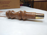 Vintage New Castle Brown Ale Tap Handle Lucite Wood Beer Man Cave Tavern Bar