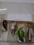 6 Piece Fishing Lure Lot Citgo Rebel Surface Top Water Bass Lures Plastic Case