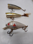 6 Piece Fishing Lure Lot Citgo Rebel Surface Top Water Bass Lures Plastic Case