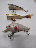 6 Piece Fishing Lure Lot Citgo Rebel Surface Top Water Bass Lures Plastic Case