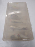 6 Piece Fishing Lure Lot Citgo Rebel Surface Top Water Bass Lures Plastic Case