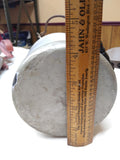 Vintage Antique Cream Milk Can Porcelain Steel Bail Handle Small Graniteware