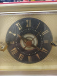 Vintage General Electric Red Alarm Clock Vacuum Tube Radio