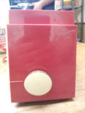 Vintage General Electric Red Alarm Clock Vacuum Tube Radio