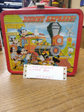 Vintage Aladdin Walt Disney Express Railroad Train Metal Lunch Box 1970's