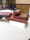 Vtg Folk Art Wooden Semi Truck Tractor Trailer Toy Primitive 30's Antique