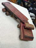 Vtg Folk Art Wooden Semi Truck Tractor Trailer Toy Primitive 30's Antique