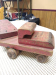 Vtg Folk Art Wooden Semi Truck Tractor Trailer Toy Primitive 30's Antique