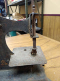 Antique Childs Sewing Machine Toy Germany Metal Hand Crank Painted Working