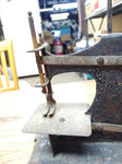 Antique Childs Sewing Machine Toy Germany Metal Hand Crank Painted Working