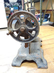 Antique Childs Sewing Machine Toy Germany Metal Hand Crank Painted Working