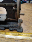 Antique Childs Sewing Machine Toy Germany Metal Hand Crank Painted Working