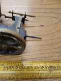 Antique Childs Sewing Machine Toy Germany Metal Hand Crank Painted Working