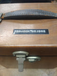 Vintage Megohm Bridge Meter Wooden Cabinet Box Electronic Testing Equipment